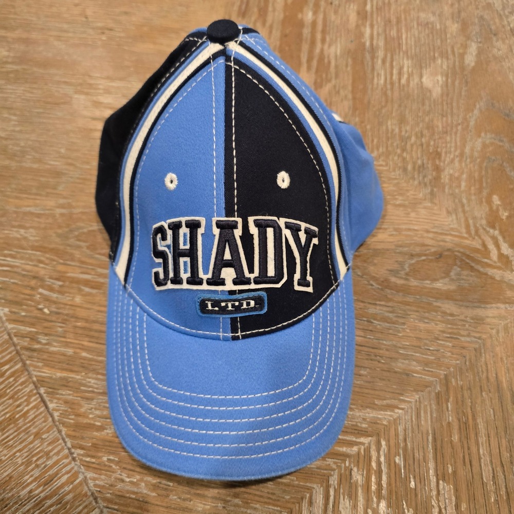 Shady Ltd Baseball Hat Mens L/XL Blue Cotton Y2K Hip Hop Streetwear Eminem Cap